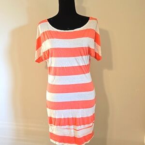 Fashion Junkee Striped Short Sleeve Tunic/Dress